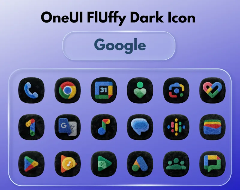 OneUI Fluffy Dark Icons v1.3 APK (Full Version) - screenshot 2