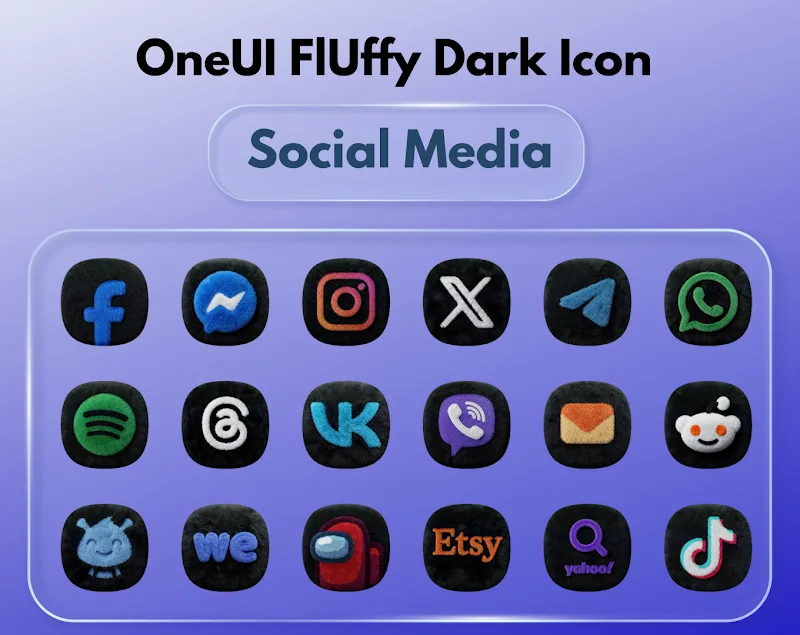 OneUI Fluffy Dark Icons v1.3 APK (Full Version) - screenshot 3