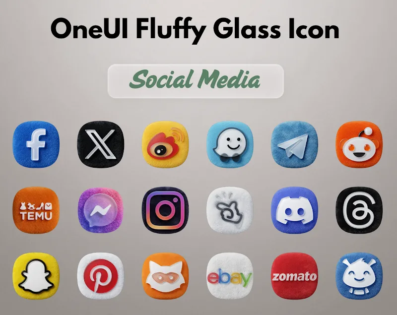 OneUI Fluffy Glass Icons v1.3 APK (Full Version) - screenshot 3