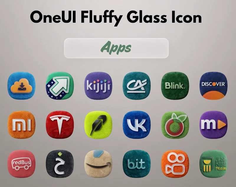 OneUI Fluffy Glass Icons v1.3 APK (Full Version) - screenshot 4