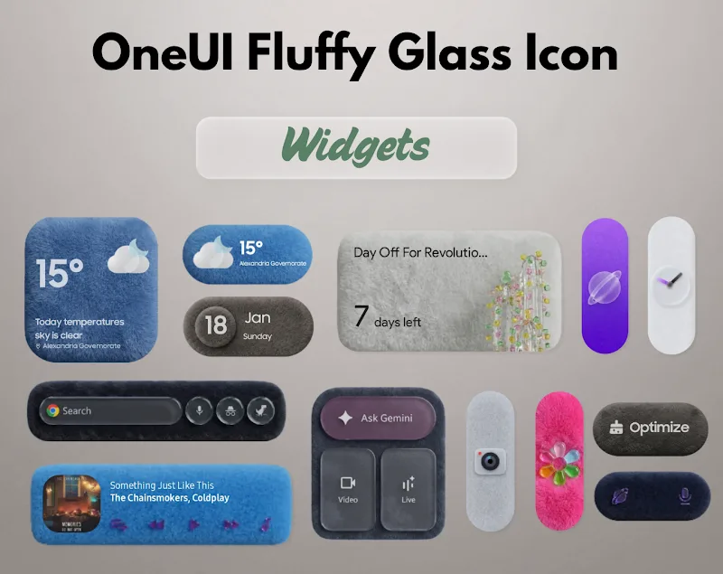 OneUI Fluffy Glass Icons v1.3 APK (Full Version) - screenshot 5