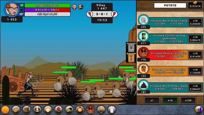 Farmer Against Potatoes Idle APK - screenshot 2