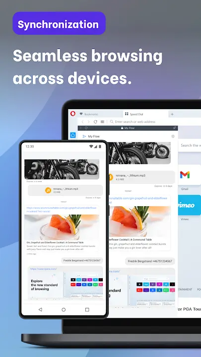 Opera browser with free VPN - screenshot 2