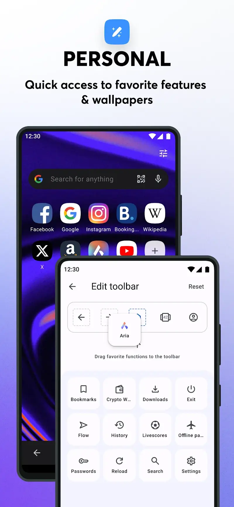 Opera browser with free VPN - screenshot 5