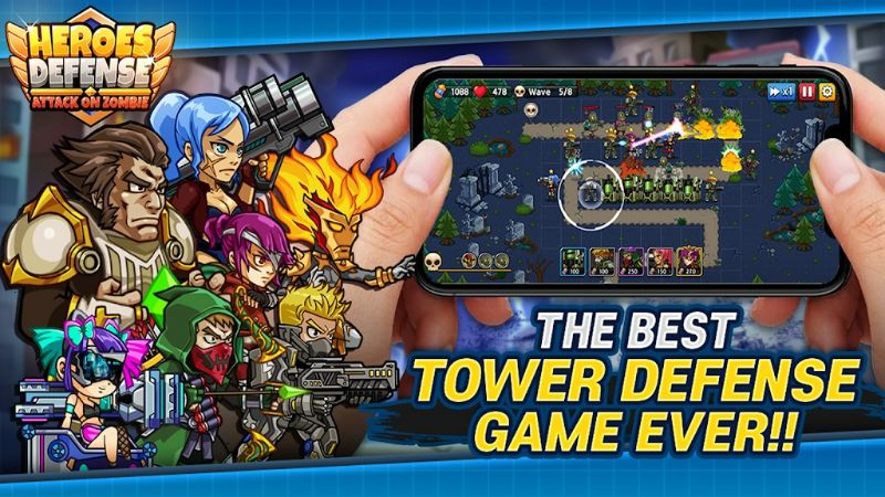 Heroes Defense Attack Zombie APK - screenshot 1