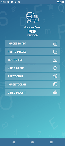 Accumulator PDF creator - screenshot 1