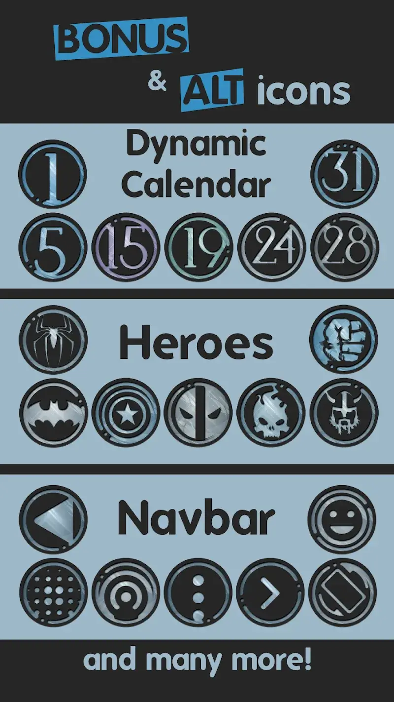 Azulox Icon Pack – Dark mode - screenshot 5