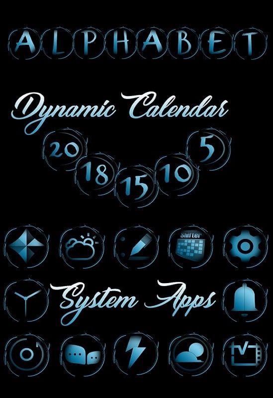Black Army Sapphire Icon Pack APK - screenshot 2