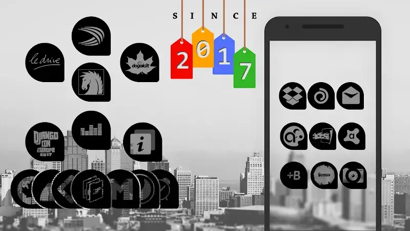 Oscuro Icon Pack v229.0 APK (Full Version) - screenshot 1