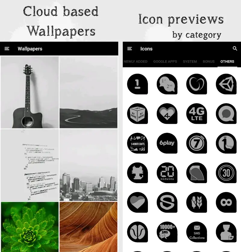 Oscuro Icon Pack v229.0 APK (Full Version) - screenshot 4