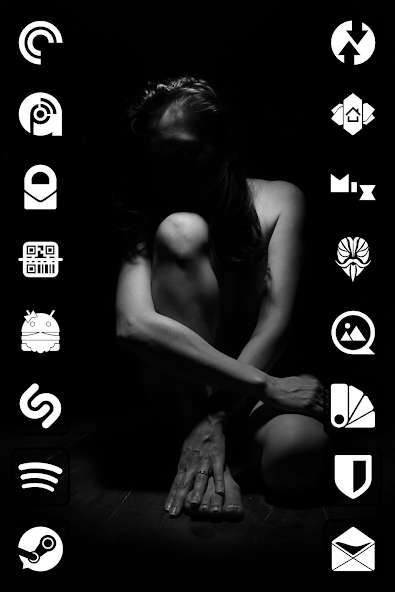 Raya Black Icon Pack - screenshot 4