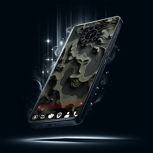 Raya Black Icon Pack - screenshot 5