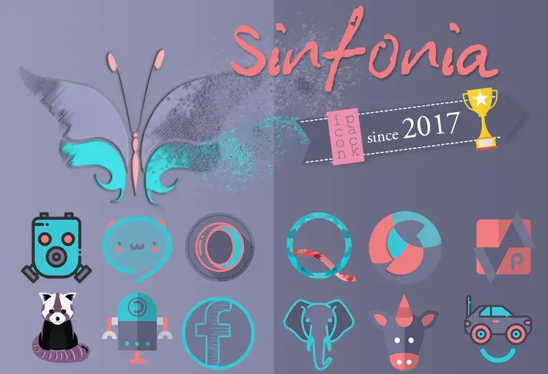 Sinfonia Icon Pack Pure design v228.0 APK (Full Version) - screenshot 1