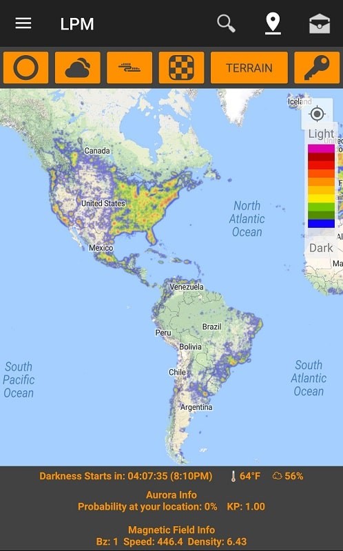 Light Pollution Map APK - screenshot 1