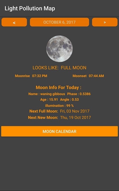 Light Pollution Map APK - screenshot 2
