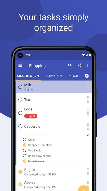 Tasks Todo list APK - screenshot 1