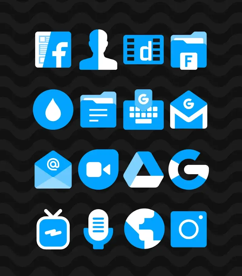Blue - Icon Pack - screenshot 2