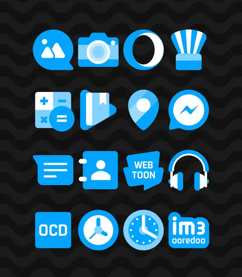 Blue - Icon Pack - screenshot 3