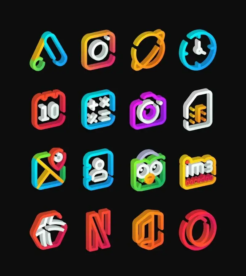 LineS 3D - Icon Pack - screenshot 2