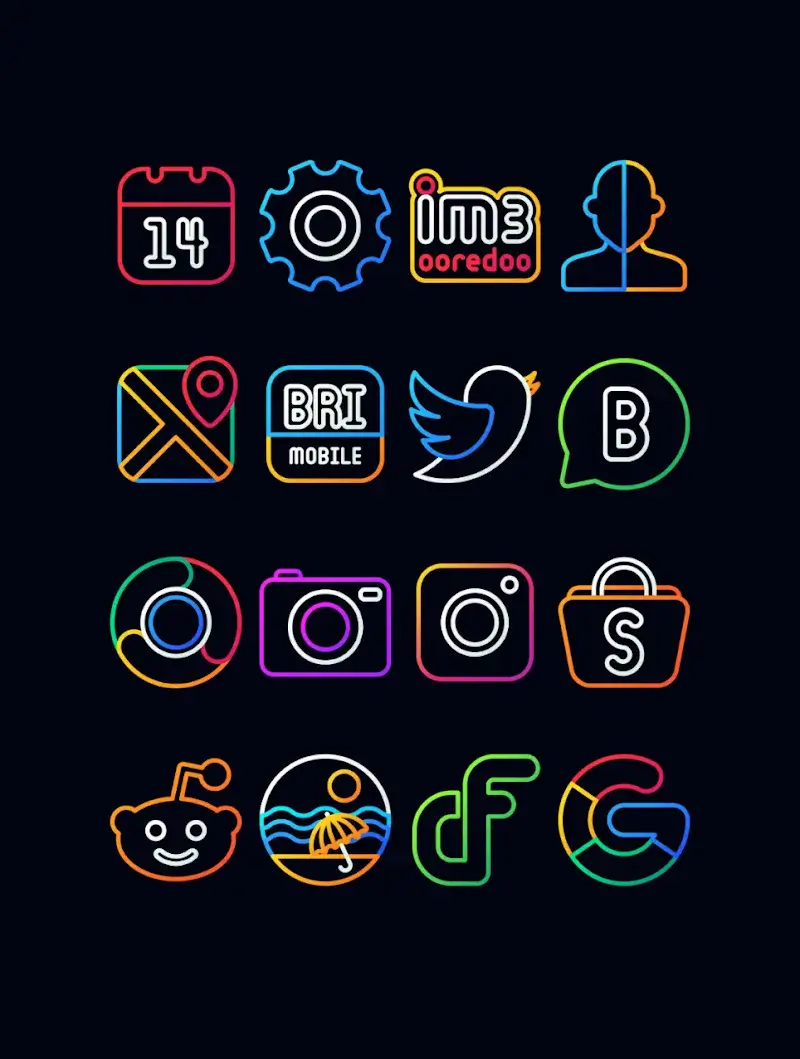 Nambula - Lines Icon Pack - screenshot 1