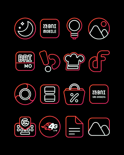 RoseLine Red Icon Pack - screenshot 5