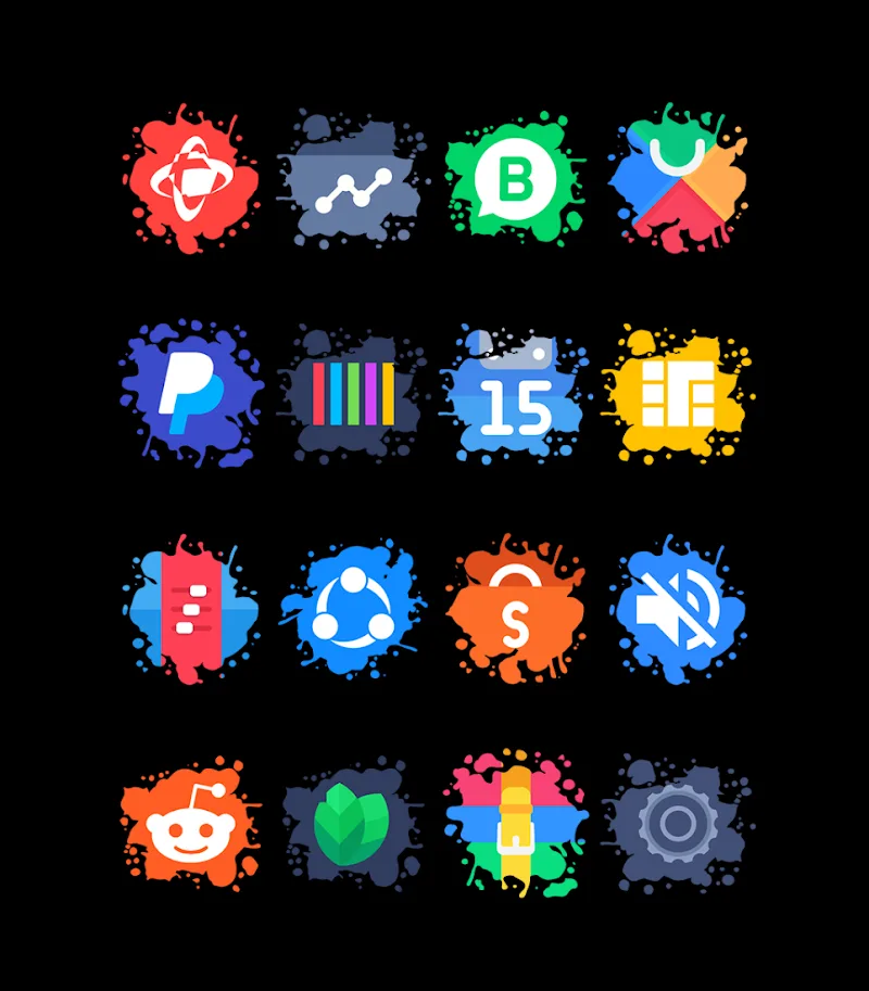 Splatter - Icon Pack - screenshot 2
