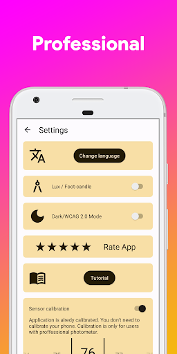 Lux Light Meter Photometer PRO - screenshot 5
