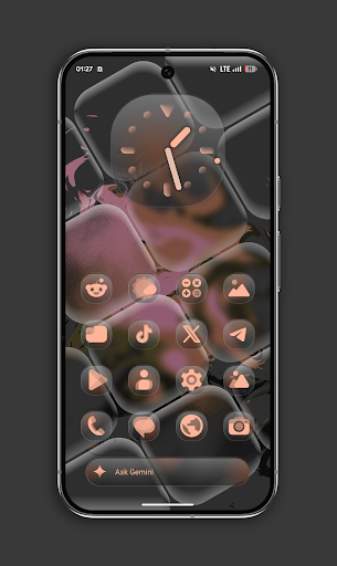 Glassy MaterialYou Icons - screenshot 1
