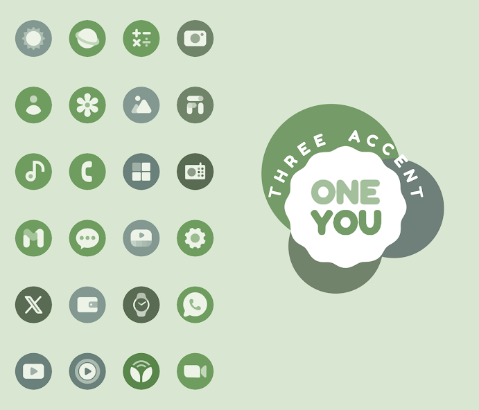 OneYou Three Accent Icons - screenshot 2