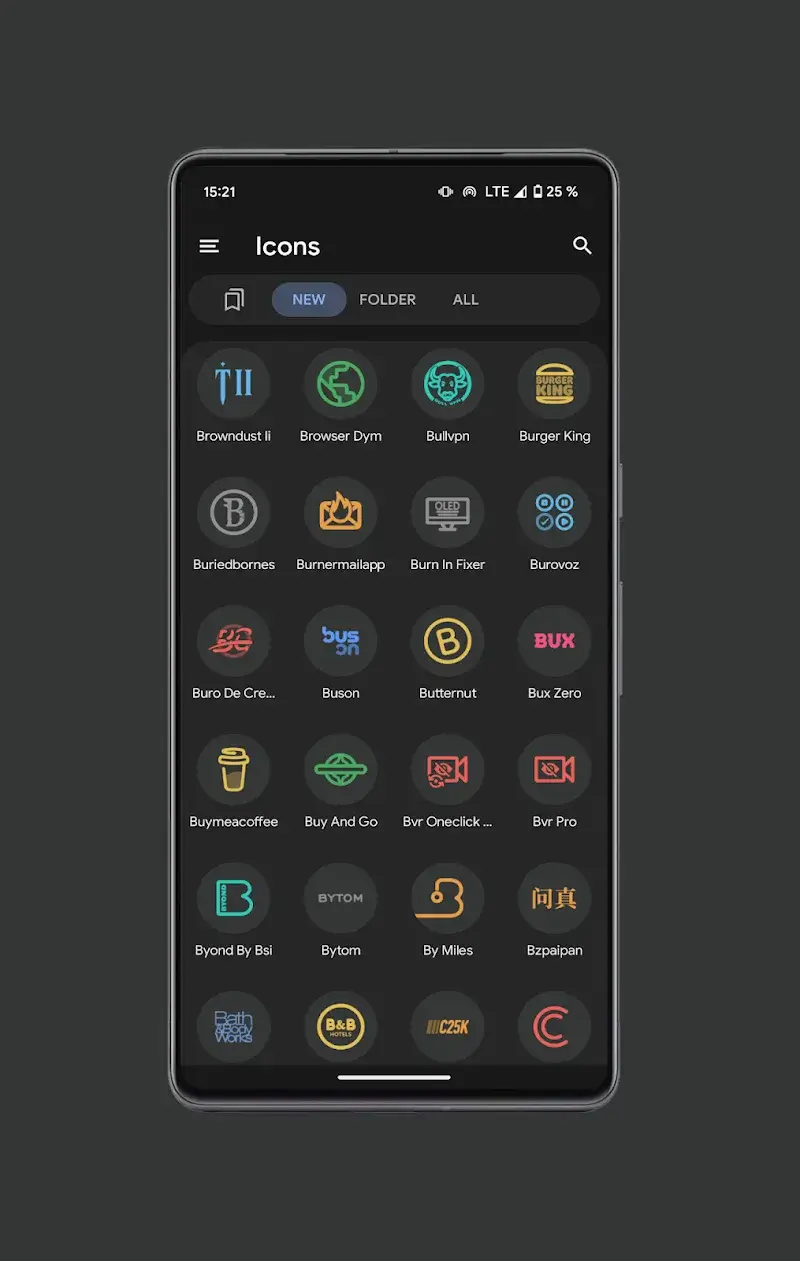 Pix Material Dark Icon Pack v8.8.Build APK (Full Version) - screenshot 4