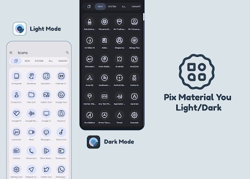 Pix Material You LightDark - screenshot 1