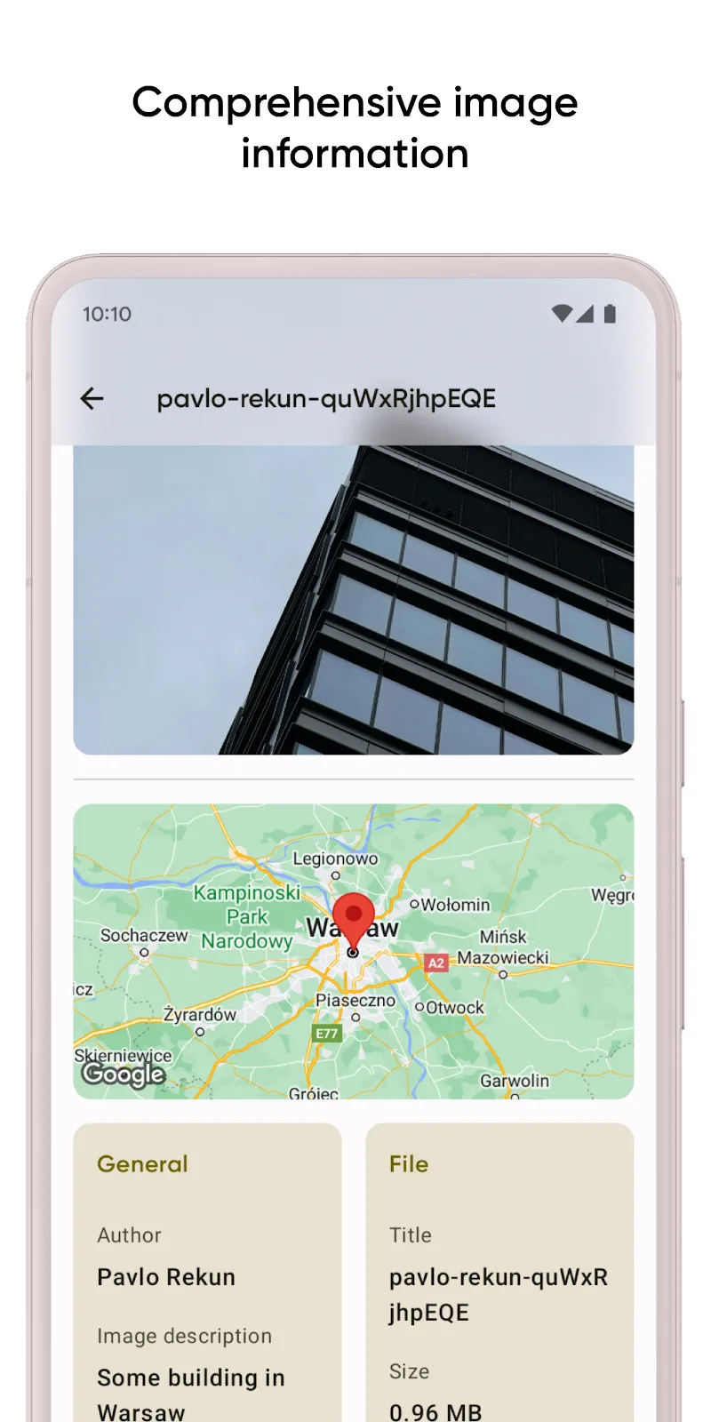 Graphie - EXIF management - screenshot 2