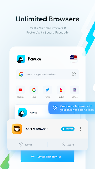 Pawxy VPN - screenshot 1