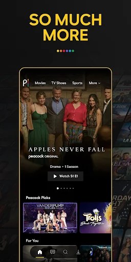Peacock TV APK 7.3.10 [Full Version] for Android - screenshot 1