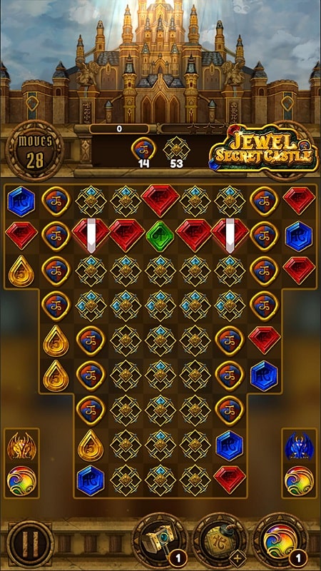 Jewel Secret Castle Match 3 APK - screenshot 1