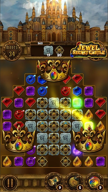 Jewel Secret Castle Match 3 APK - screenshot 4