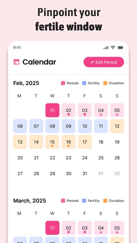 Period Tracker Ovulation Cycle APK - screenshot 1
