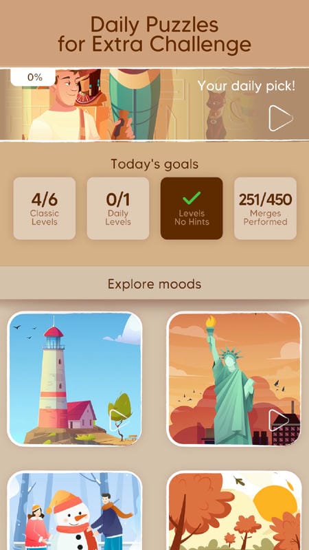 Merge Art Puzzle APK - screenshot 1