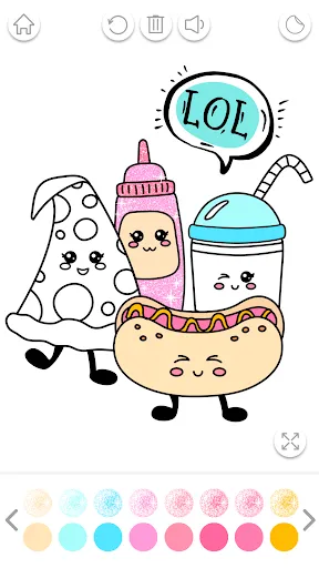 Kawaii Coloring Book Glitter APK 1.4.6 [Full Game] for Android - screenshot 2
