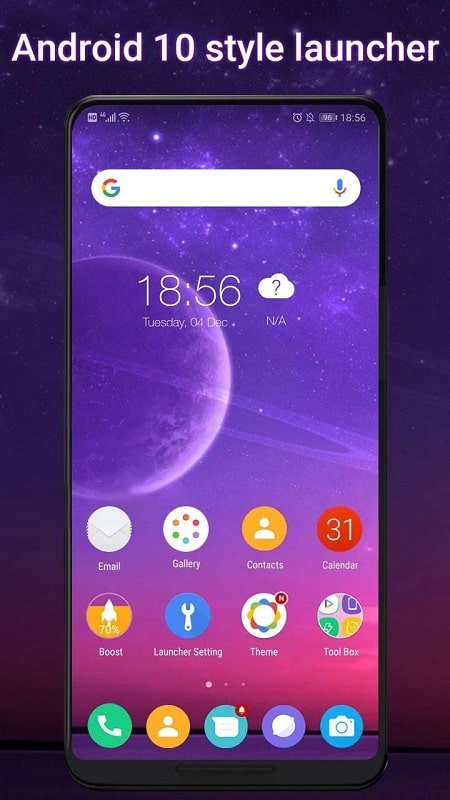 Cool Q Launcher for Android 10 APK - screenshot 1