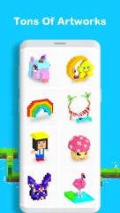 Voxel - 3D Color by Number & Pixel Coloring Book - screenshot 4