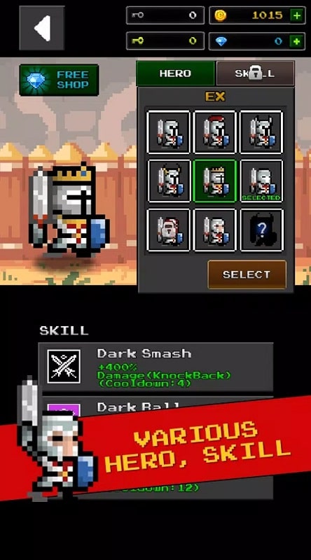 Dungeon and Pixel Hero APK - screenshot 2