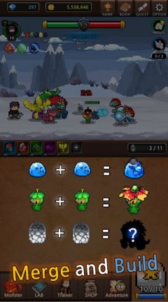 Merge Monster - Сбор монстров Постоянная RPG - screenshot 1