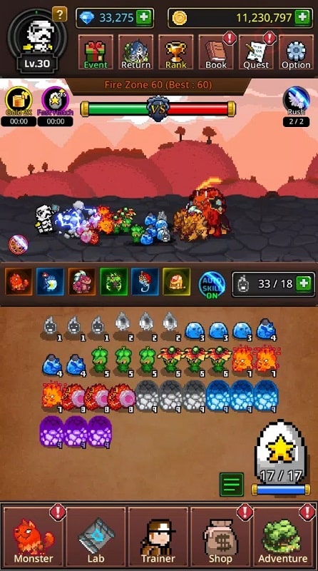 Grow Mergemon Masters-Idle Rpg APK - screenshot 1