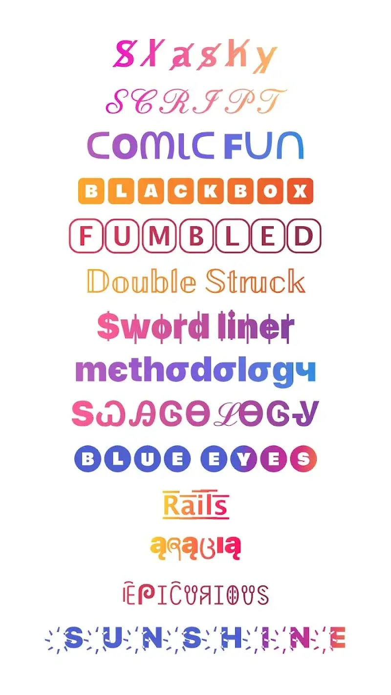 Cool Fonts & Keyboard for Bio - screenshot 1