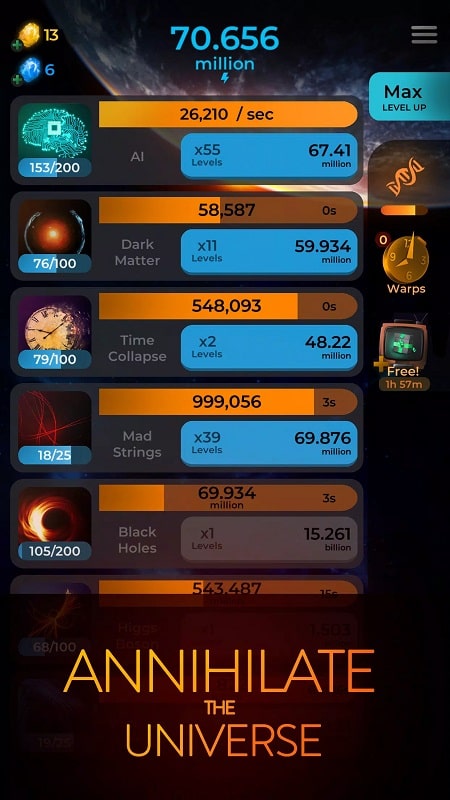 Annihilation idle games APK - screenshot 4