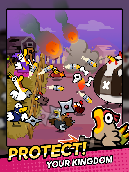 Duck vs Chicken : Idle Defense - screenshot 13