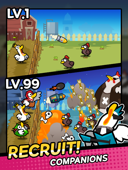 Duck vs Chicken : Idle Defense - screenshot 14