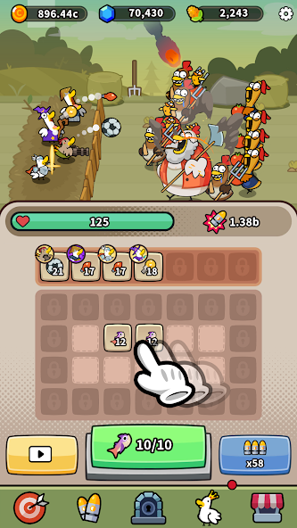 Duck vs Chicken : Idle Defense - screenshot 6