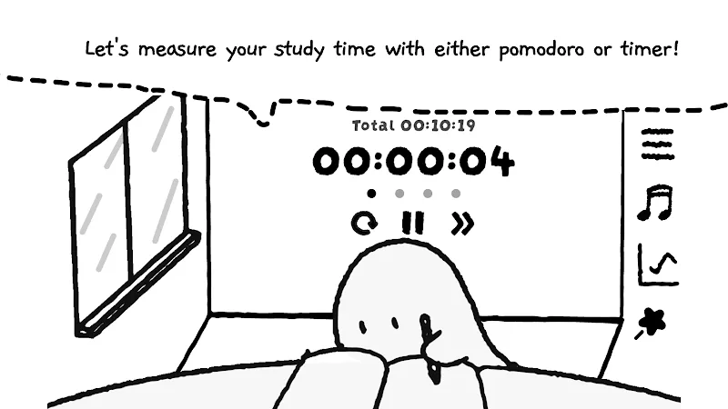 Study Time With Rain Pomodoro - screenshot 3